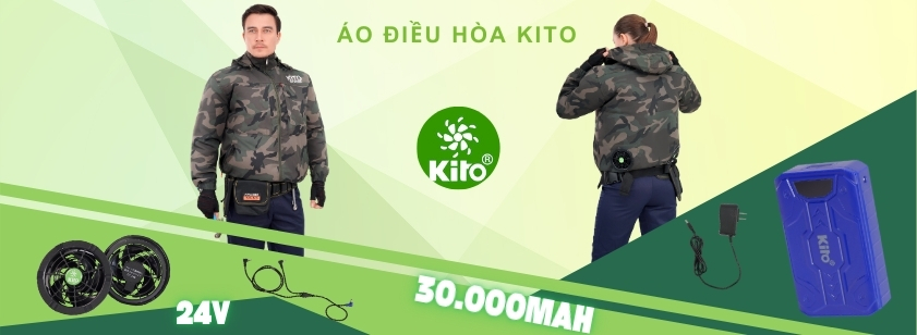 ÁO ĐIỀU HOÀ KITO CHÍNH HÃNG KT03 24V